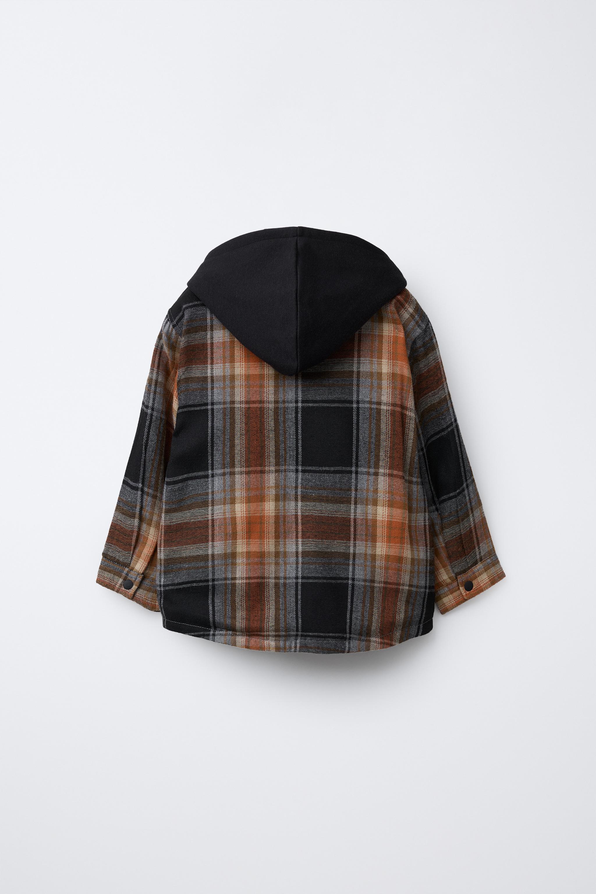 PLAID HOODIE OVERSHIRT